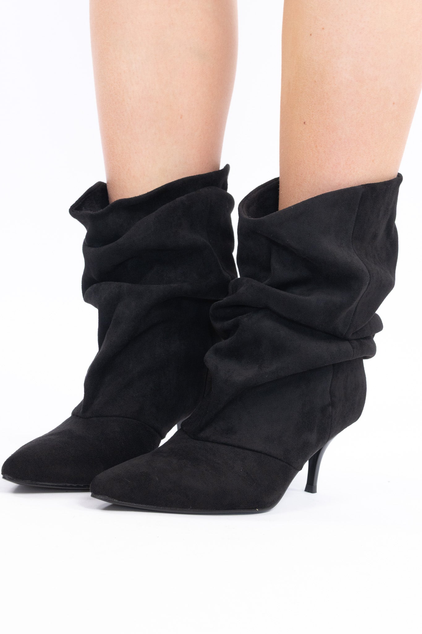 Iconic Suede Slouch Heels