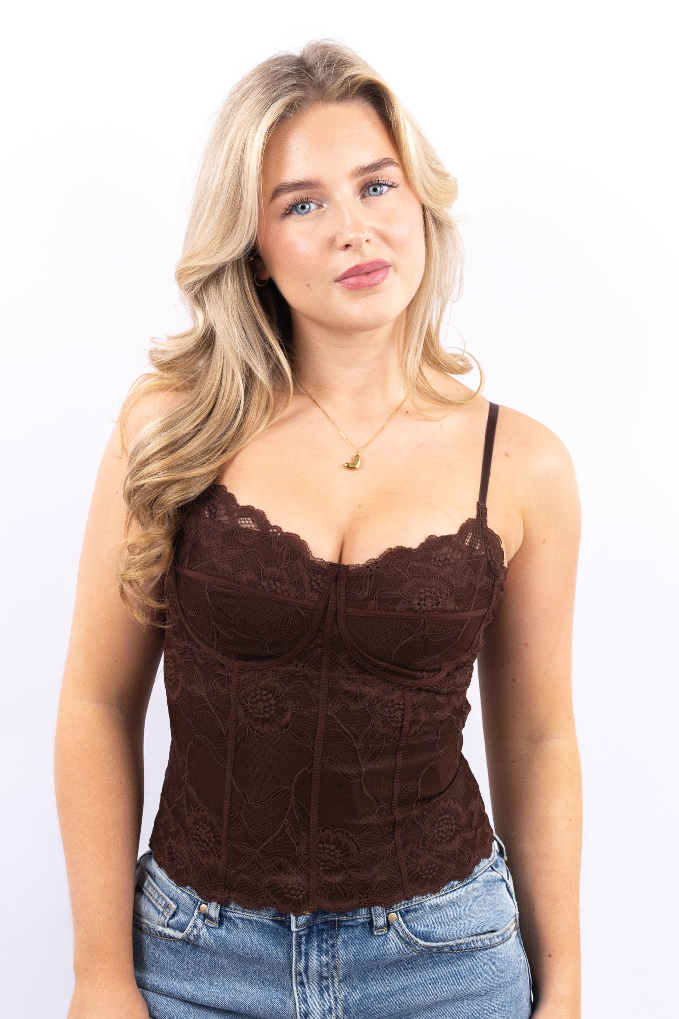 Lace Fitted Corset Top