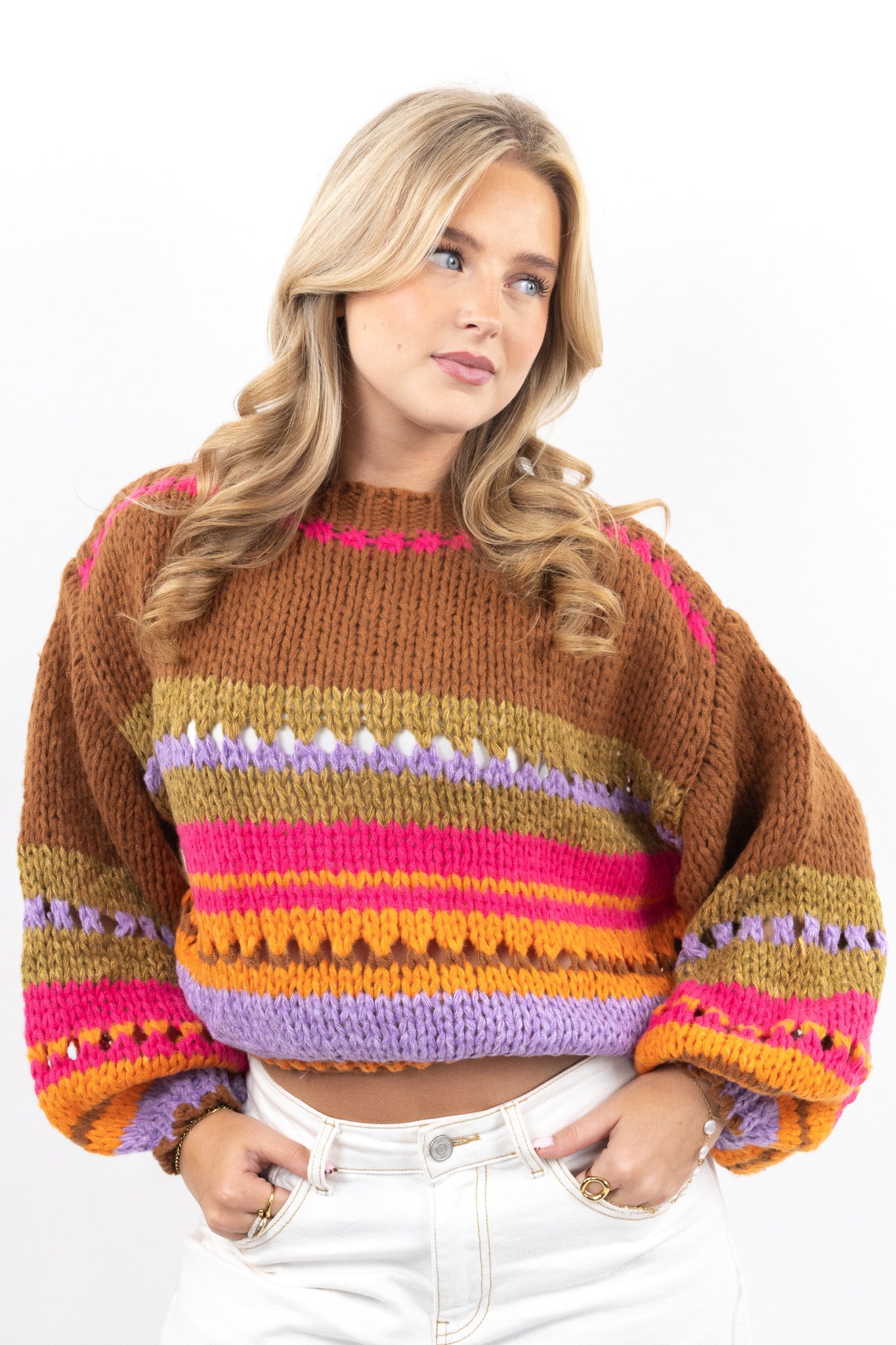 Color Pop Knit Sweater