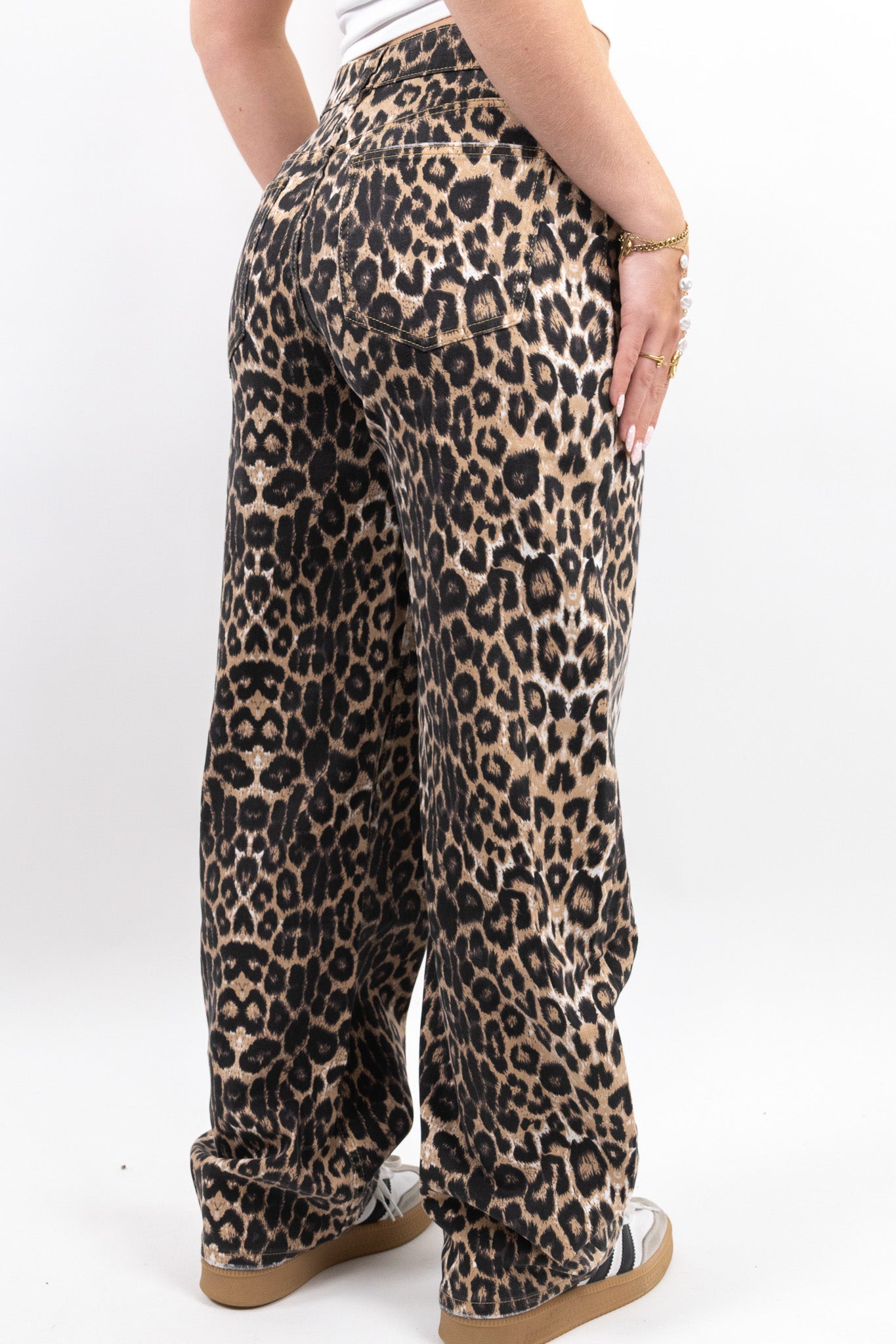 Leopard Balloon Jeans