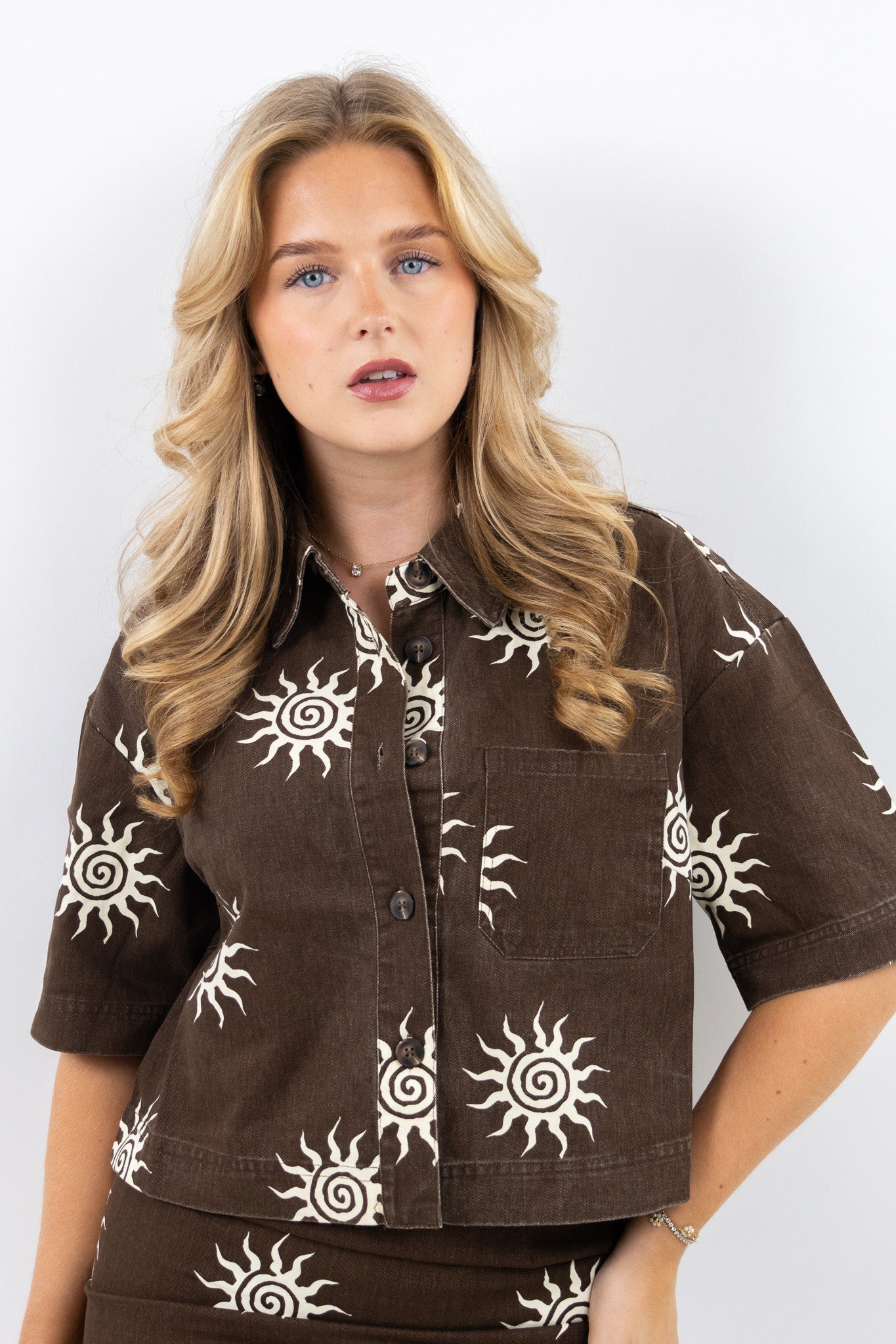 Sun swirl blouse