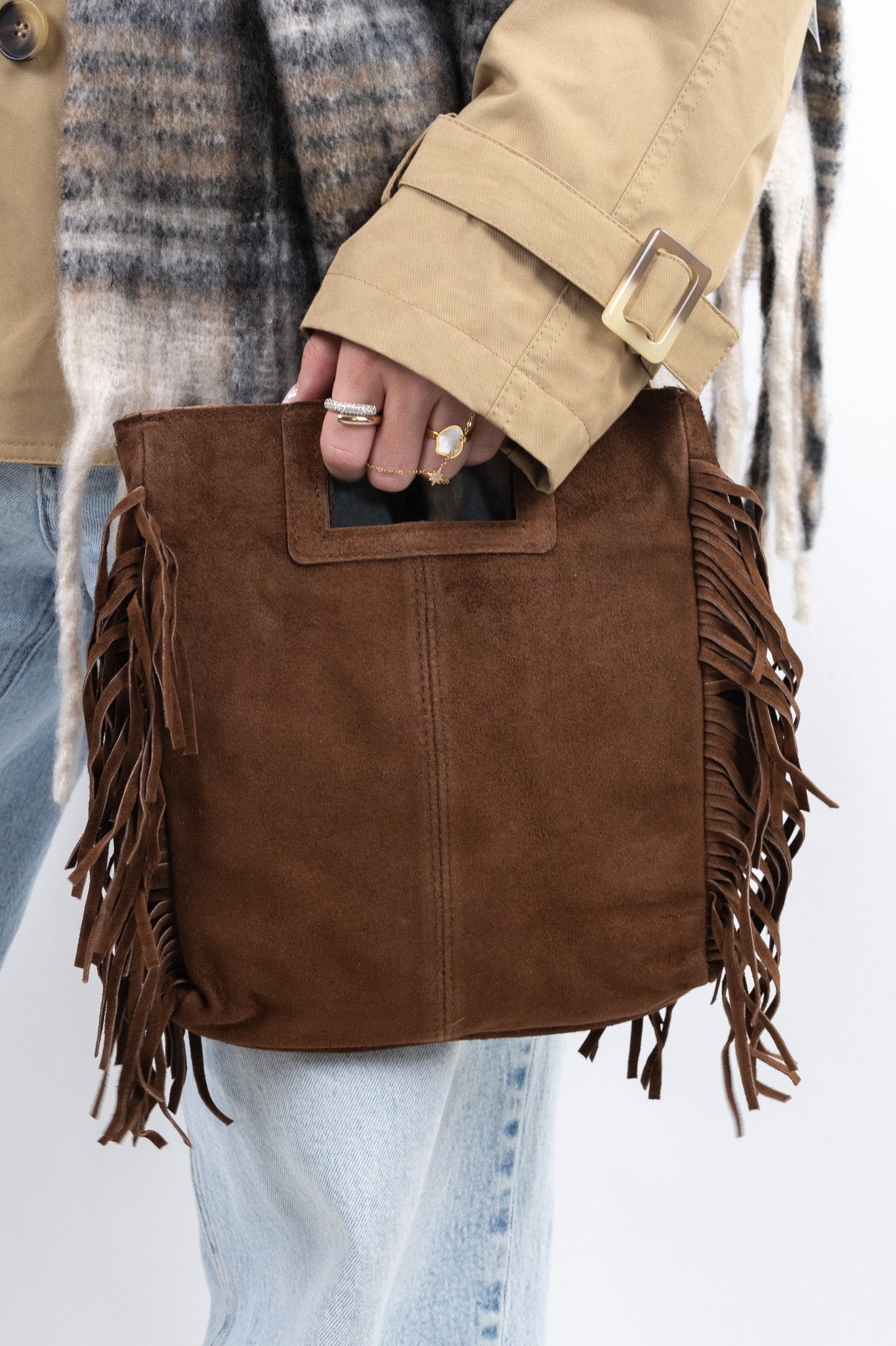 Fringe Leather Bag
