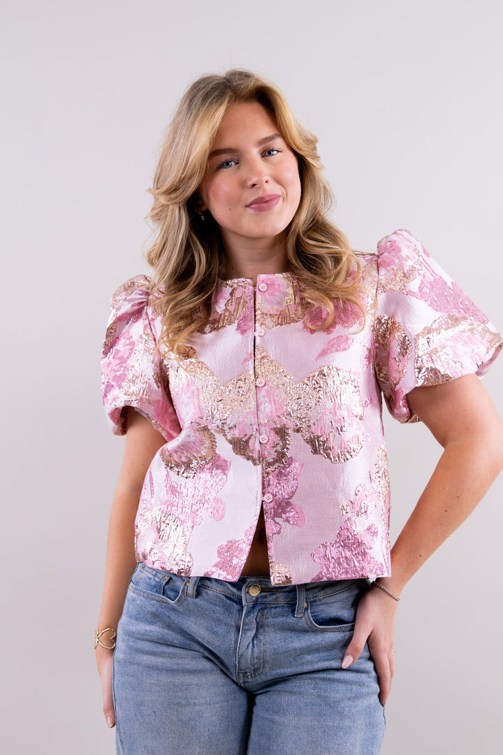 Lynn flower top