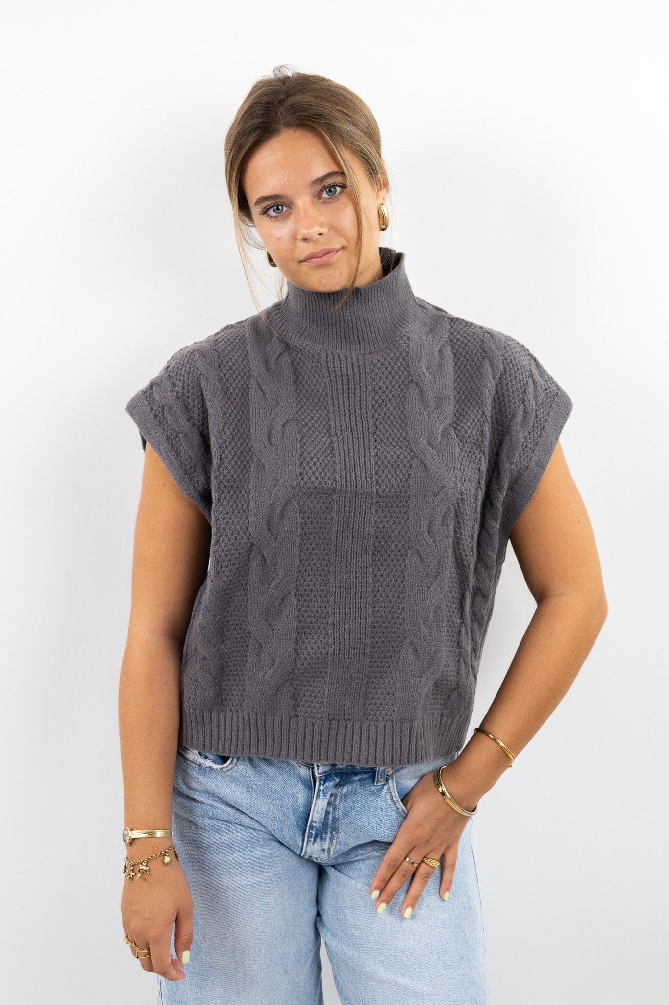 Cable Knit Sleeveless