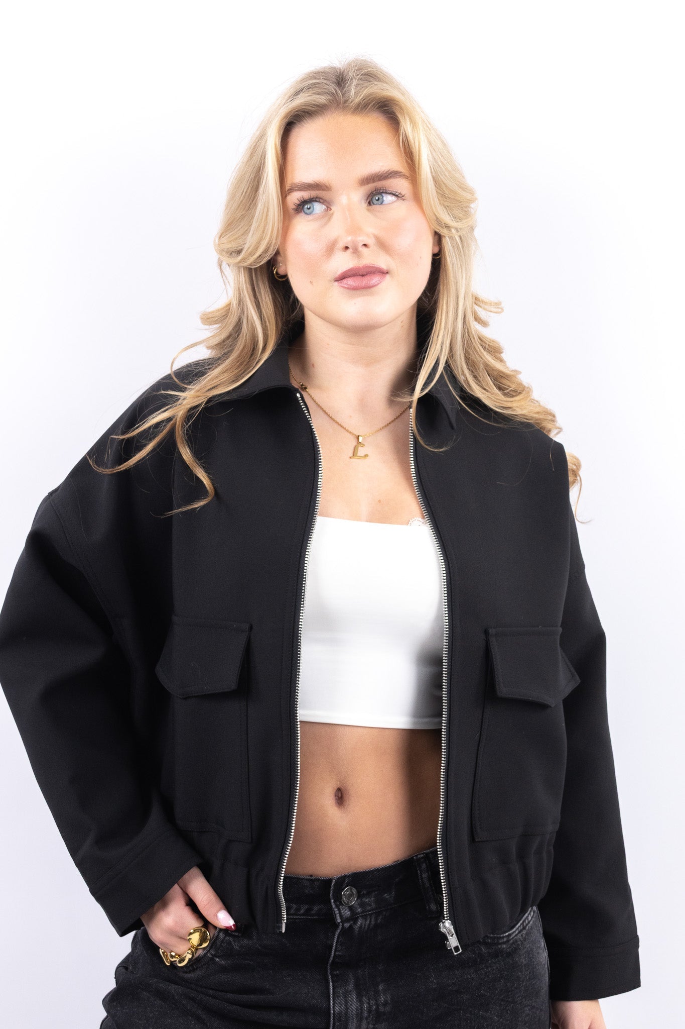 Modern Cropped Bomber