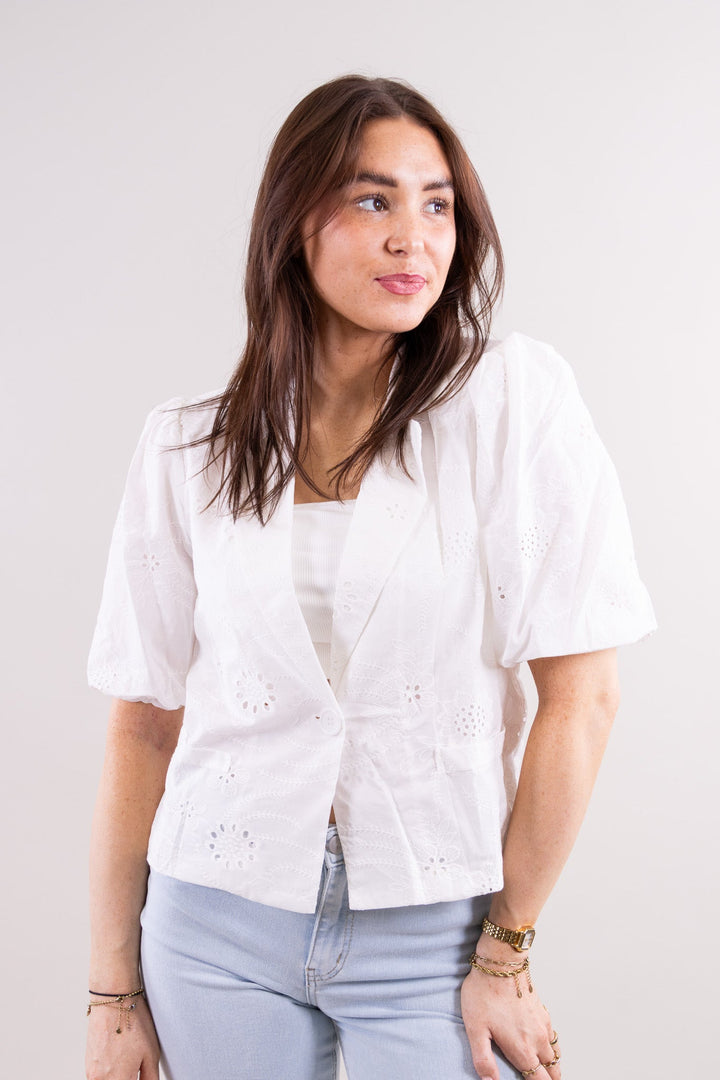 Bibi broderie blazer